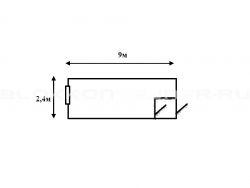 Блок-контейнер 9м с тамбуром для жилья в Ахтырском